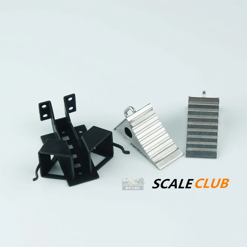 Scaleclub modelo 1:14/16 tapón Universal para estante de neumáticos de repuesto de Metal con cabeza de arrastre para Tamiya Lesu Rc camión remolque volquete