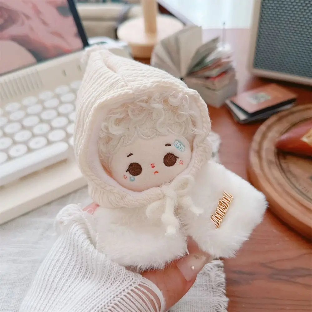 Kreatywna gra w przebieranie dla lalek 10 cm, mini ubranka dla lalek, białe, khaki, do zabawy w dom, wymienne stroje, zabawka.