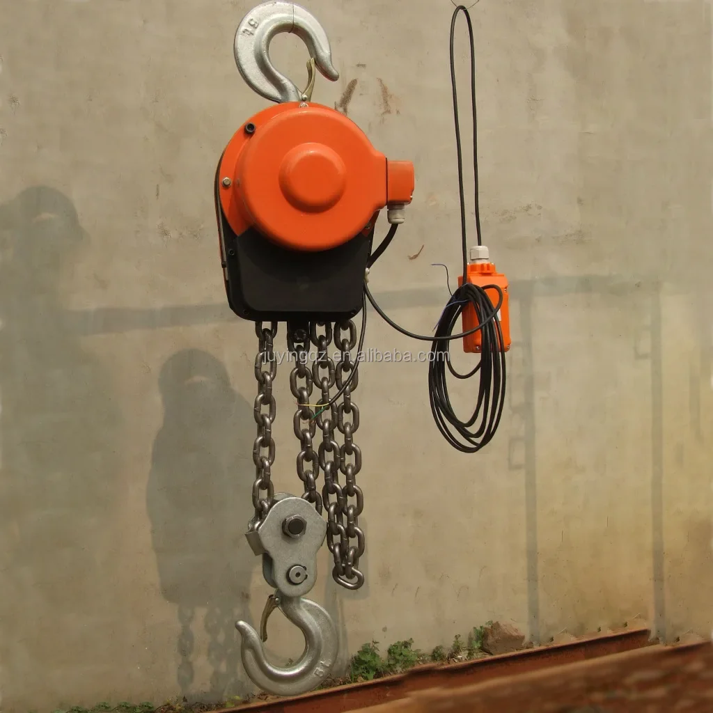 1 Ton Heavy-Duty Industrial Electric Chain Hoist Powerful Power Hoist for Warehouse Material Handling Professional Tool