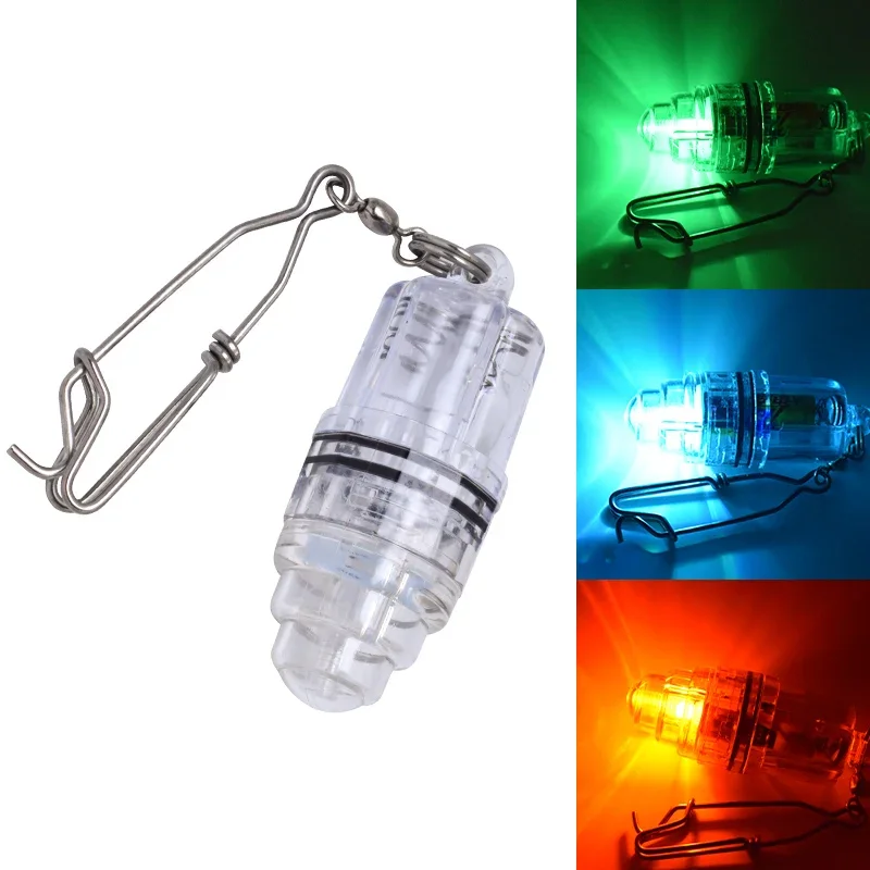 1/2PCS Fishing Lure Light LED Fishing Light Attractant Deep Drop Waterproof Fishing Lamp Bait Lure Equipment Fishing Accessorie