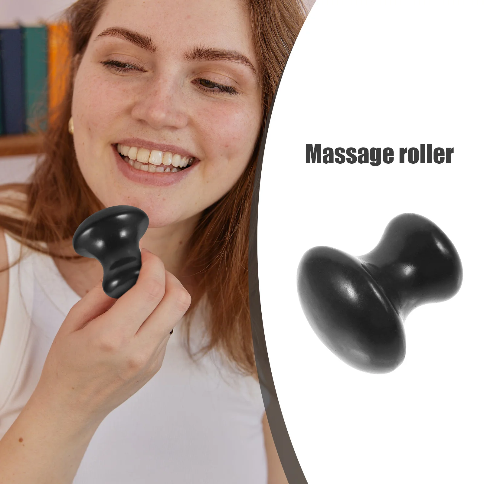 

Facial Massage Tool Face Roller Resin Compact Lightweight Easy Hold Rejuvenating Skin Care Reduce Puffiness Face Massager