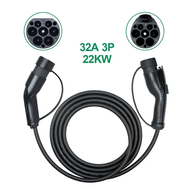 

electric vehicle car ev charger 7kw 32a 3 phase 62196 to j1772 type 1 type2 gbt electric car cable