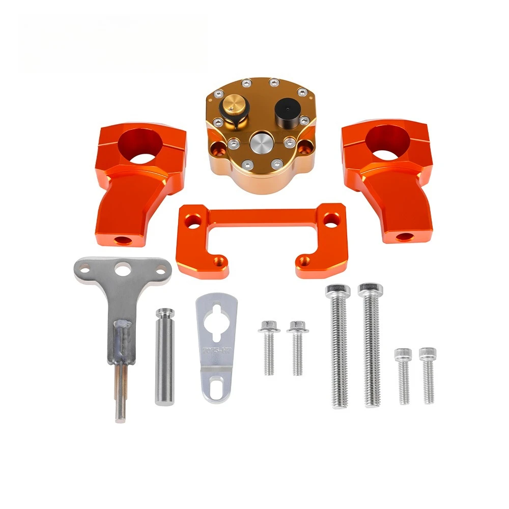 For 690 Enduro Retrofit Directional Damper Anti-Swing Head Fixed Code Steering Shock Absorber Buffer Base