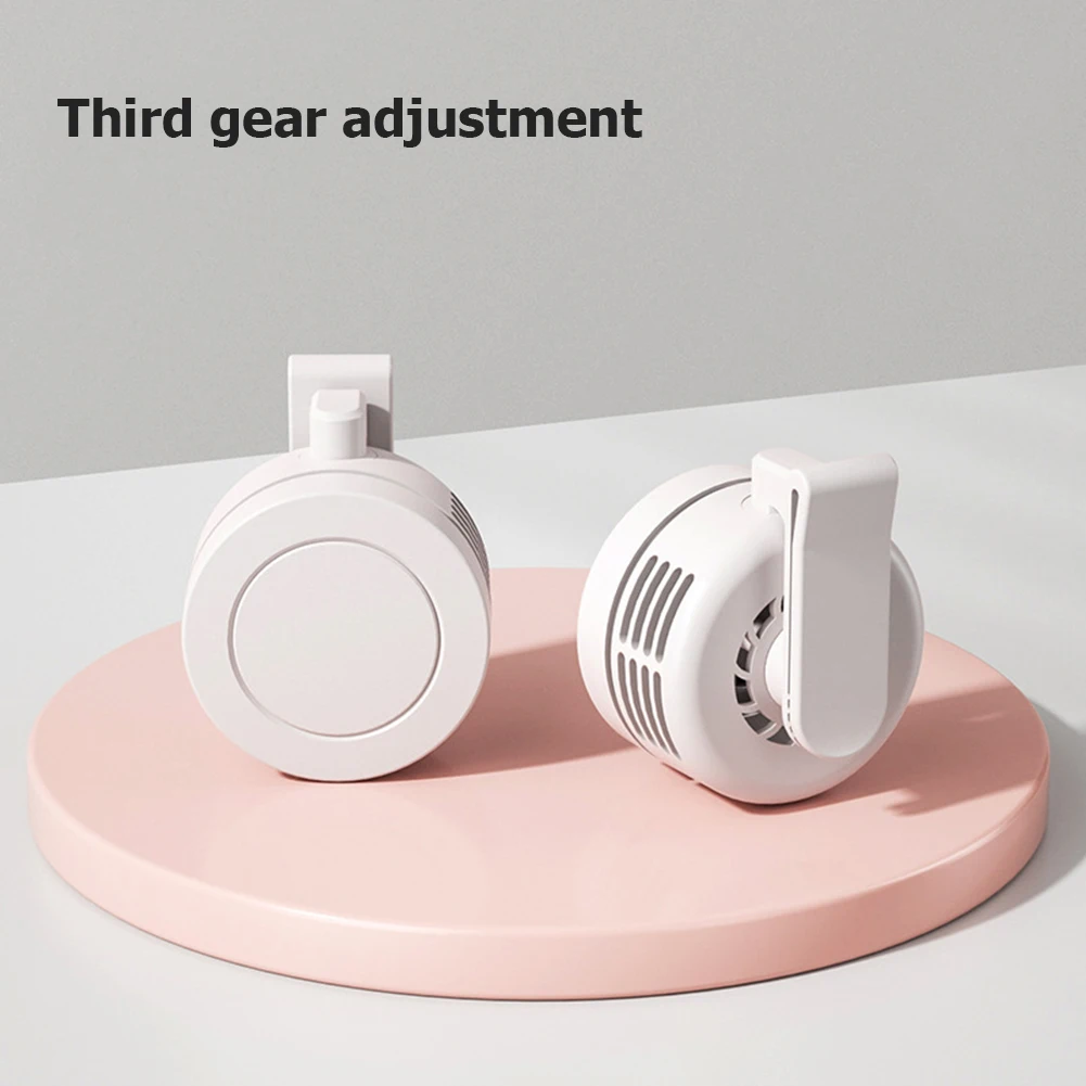 Vaneless Clip Fan 3 Speeds Electric Air Cooling Fan Portable Mini Air Conditioning Fan USB Charging for Outdoor Home Working