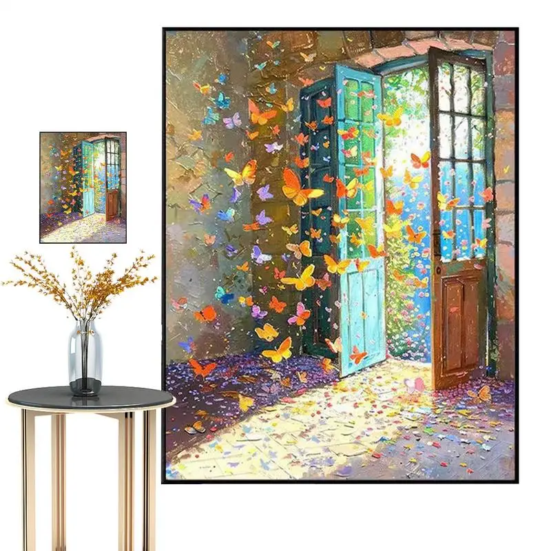 Butterfly Gem Painting Gem Art Paintings Jewel Art Butterfly Painting Gem Art Kit Jewel Art For Women Men Adult Beginner Home