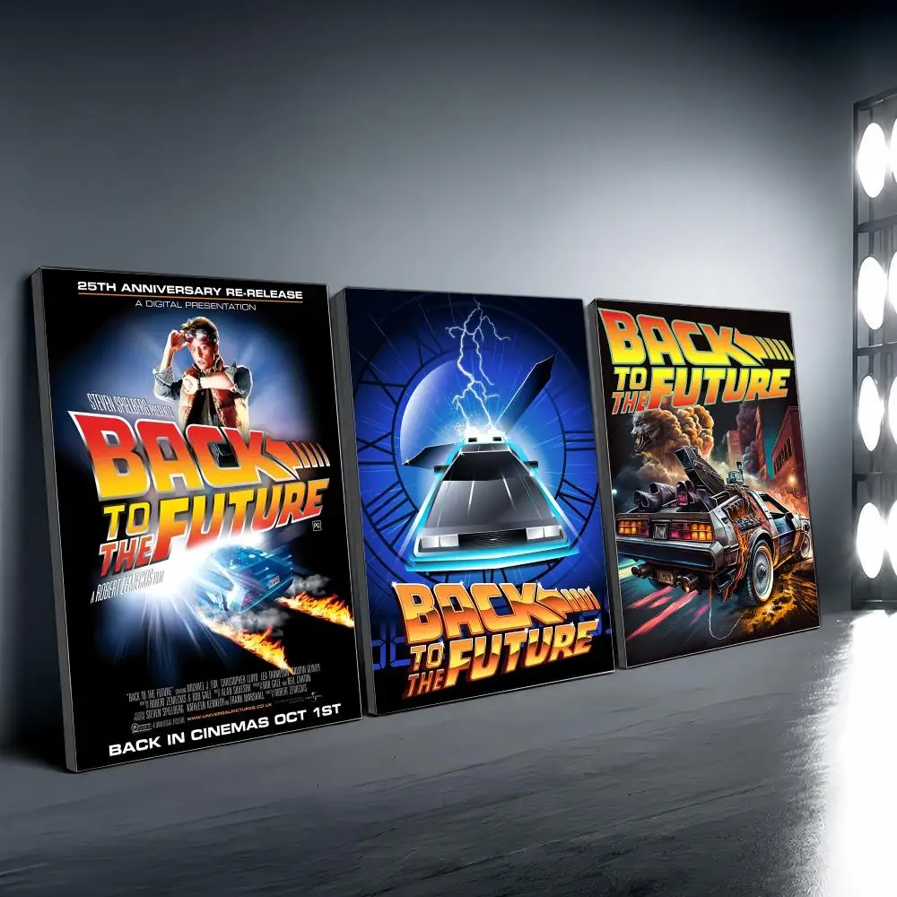 Movie B-Back To The F-Future Painting Calligraphy Modern Canvas Wall Art for Bedroom & Living Room | Home Decor Gift