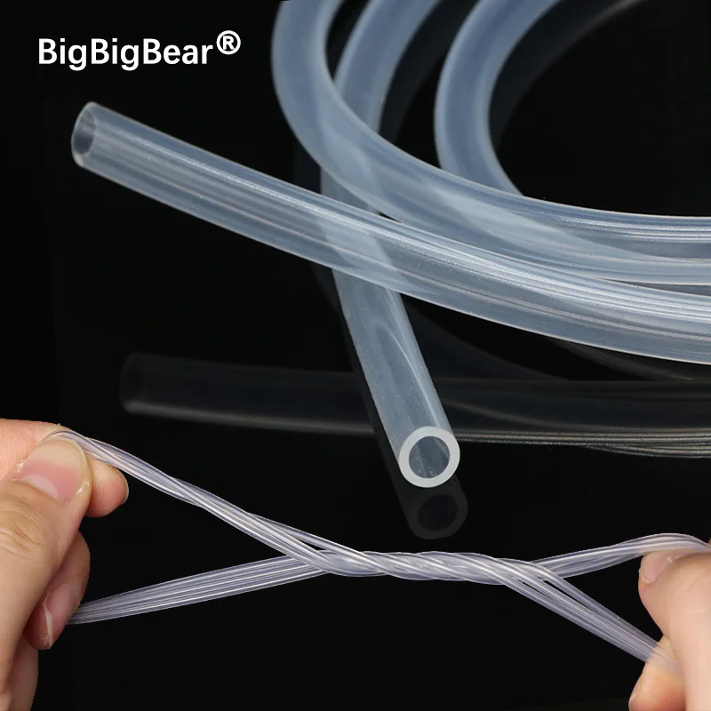 1/3/5m Transparent Silicone Tube Flexible Non-toxic Heat Resistant Rubber Hose Food Grade for Beer/Water Purifiers/Beverage/Milk