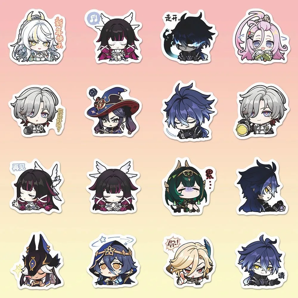 

192 Paste Q version of Genshin Impact Month Cosplay Sticker Paintings and Stickers of anime Game Pimeng