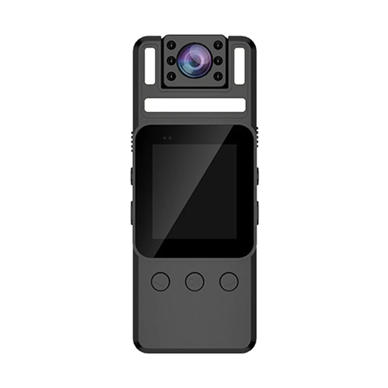 

4K Body Camera Audio And Video Recording Wearable Body Camera Wifi Camera 180° Rotatable Lens Warning Light