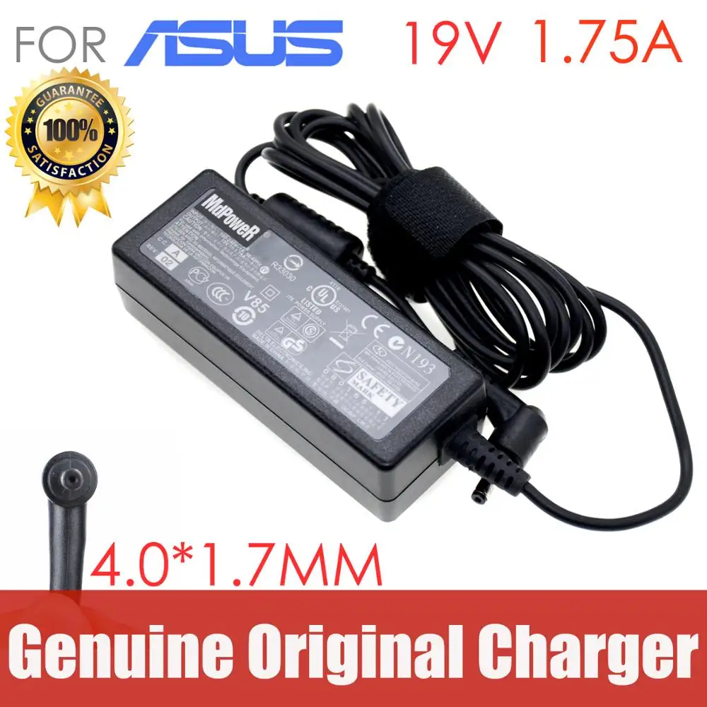 

Original For ASUS laptop AC adapter charger 19V 1.75A 33W 4.0*1.35mm S200E X201E X403M E403N E402 E203N X200M X202E