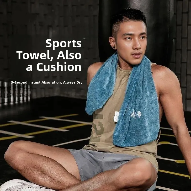 Gym Thickened Anti-microbial Towel Fitness Equipment Mat Towel Quick-drying Large Size for Men And Women Running Sweat Wiping