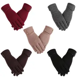 New Fashion Touch Screen Winter Women Gloves Velvet Thicken Warm Mittens Thermal Driving Ski Windproof Gloves