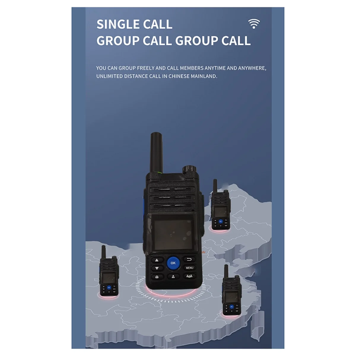Zello Walkie Talkie Public Network 4G Full Netcom Bluetooth Outdoor Gl Hot Sale ransceiver