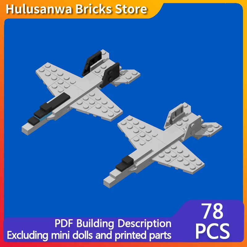 

FA-18E/F Super Attack Aircraft Model MOC Building Bricks War Equipment Modular Technology Gifts Holiday Assemble Children Toys