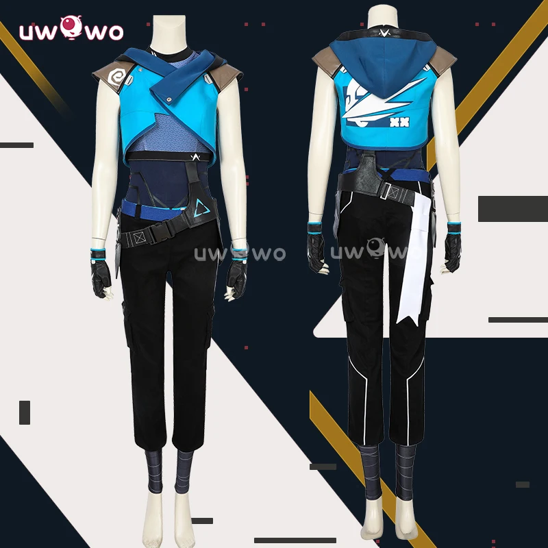 UWOWO Collab Series:Game Valorantt Jett Cosplay Costume Halloween Costumes Suit