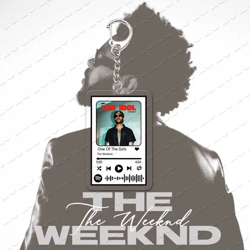 The Weeknd Music Playlist Code Acrylic Keychain Gift