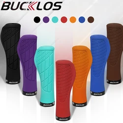BUCKLOS Mountain Bike Grips Rubber Shockproof Bicycle Cuffs Mtb Grip Bicycle Handle Cover Mtb Bmx Motorcycle Scooter Grip Parts