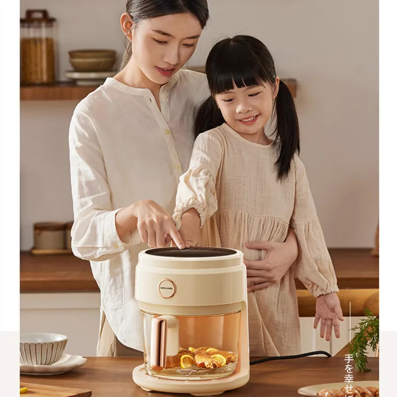 Japan Apixintl Ambensu Air Fryer Household New Transparent Visual Multifunctional Smart Electric Fryer