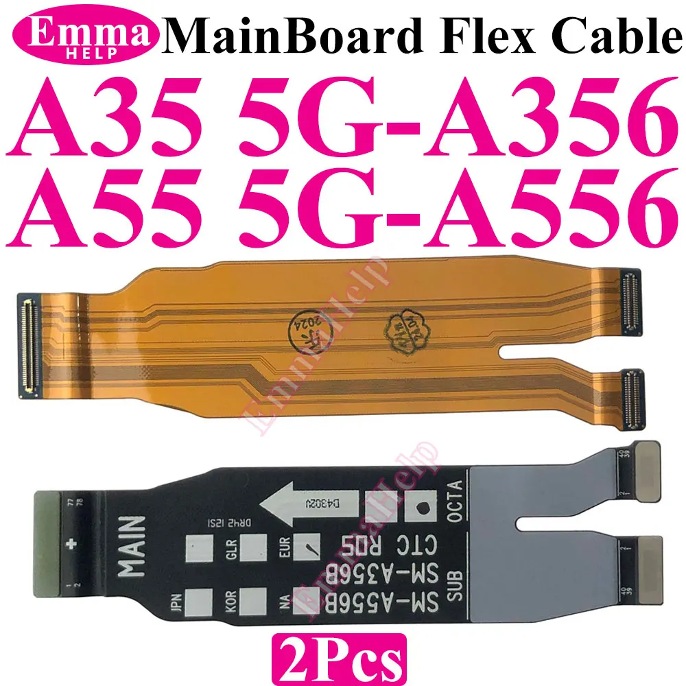 2Pcs Main Board Flex Cable For Samsung A16 A56 A36 A26 A15 A25 A55 A32 A33 A34 A35 A53 A33 A54 A34 A72 A73 A52s A546 Motherboard image 4