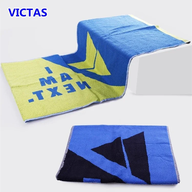 VICTAS Table Tennis Large Towel Table Tennis Sports Fitness Men's and Women's Sweat Towel Pure Cotton Wiping Towel