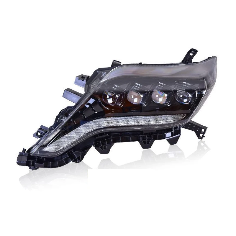 Car Headlights For Toyota Prado 2014-2017 to new style full LED Head Lamp Upgrade DRL Dynamic Signal Lamp Front light Assembly