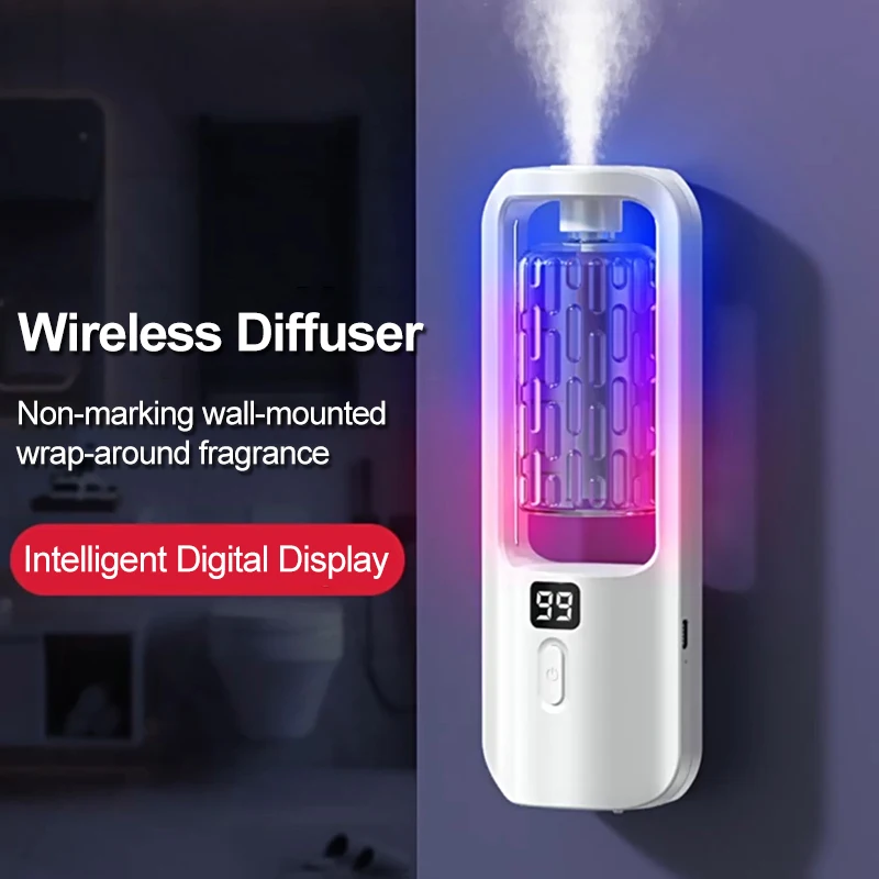 

Aroma Diffuser Room Fragrance Air Freshener with 5 Gears Color LED Lights Air Flavoring for Home Such As Toilets and Elevators