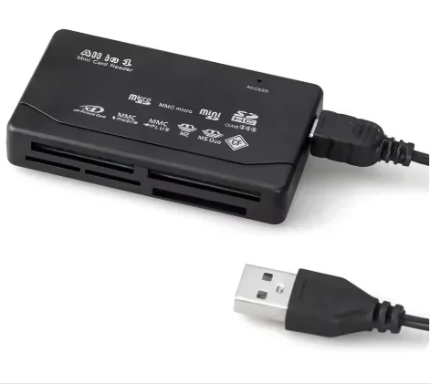 Multi Card Reader USB 2.0 6 In 1 Memory Adapter for CF XD SD MS TF MMC Laptop PC Desktop High Speed Portable Plug And Play