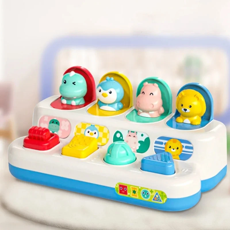 Juguete Pop Up De Animales Con Música – 6 Teclas De Colores Y Números – Montessori Para Niños De 1 A 3 Años – Regalo Educativo