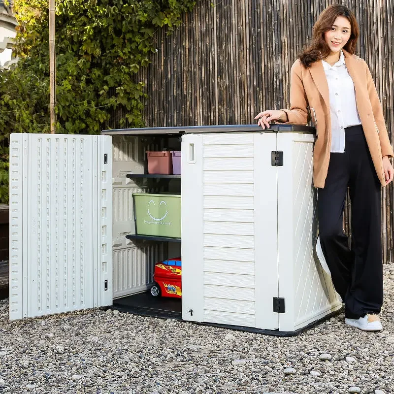 

Outdoor Balcony Cabinet Locker Garden Garden Waterproof Household Storage Locker Outdoor Sunscreen Locker