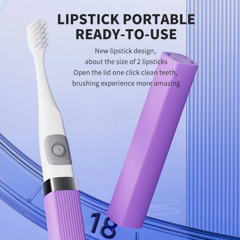 Dr Good Lipstick Electric Toothbrush Smart Compact and Portable Small Oval Brush Head Deep Cleaning IPX7 Waterproof New Design