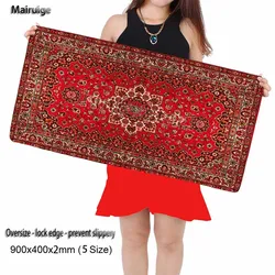 Mairuige Large size Mouse pad Mouse Mat Red Persian Carpet Style 90X40CM Fashion Anti-slip Laptop PC Personality Keyboard Pad