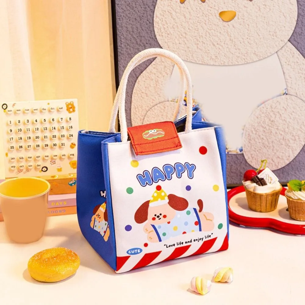 

Cute Large Capacity Insulation Lunch Bag Cartoon with Handle Lunch Box Bag Waterproof Tote Bags Picnic