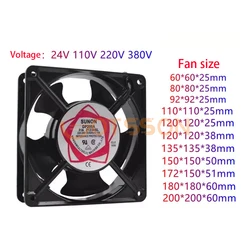Nieuw voor 8 9 11 12 cm 15 cm Industriële koelventilator 110 V 220 V 380 V Dubbele Kogellager elektrische Lasser Kast Universele Axiale Fan