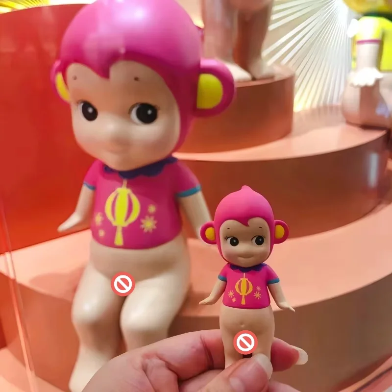 متوفر في المخزون حقيقية سوني الملاك شنغهاي معرض طبعة محدودة محظوظ سلسلة صندوق أعمى أرنب ماوس قرد خنزير دمية اليد الهدايا