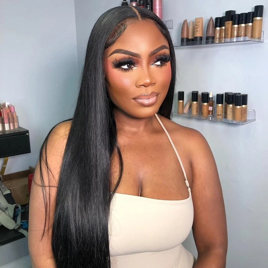 Vietnamese Human Hair Wig Double Drawn Bone Straight 24 Inches HD 13x6 Transparent 13x4 Lace Frontal 5x5 360 Glueless Drawstring