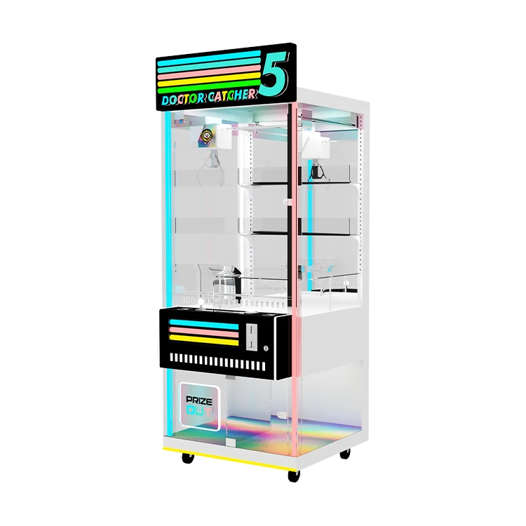 Hot Sale Indoor Arcade Claw Crane Game Lucky Prize Coin Acceptor with LED Lights Lucky Prize Vending Machine Prize Crane Machine