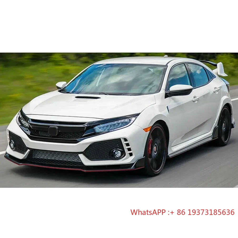 Customized 2016-2019 Honda civi 10th Gen R Type Conversion Front Bumper Auto Body Kit