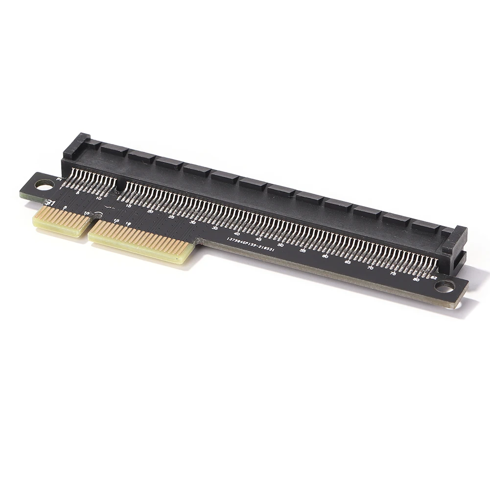 Desktop Computer Adapter Card PCI-E 4X to 16X Adapter PCI-Express 4X Male to Female Port Video Graphics Riser Card Converter