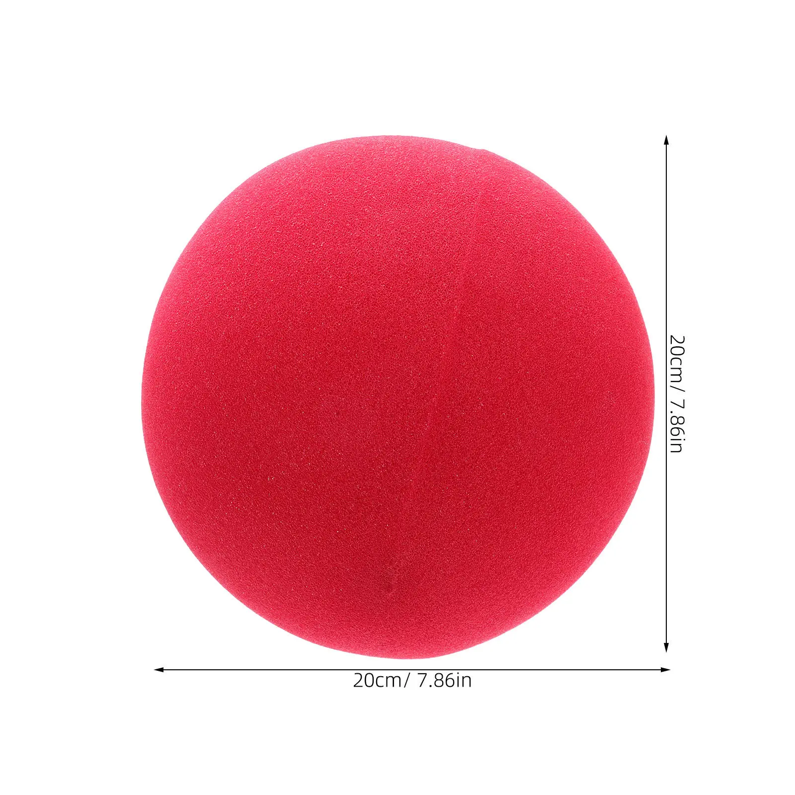 Red Sponge Ball 20 Cm Oversized Magic Trick Prop Street Performance Magician Clown Hand Practice Party Entertainment
