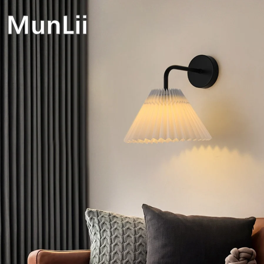 

MunLii E27 Nordic Retro Indoor Wall Lamp 85-265V Vintage Indoor Lighting Bedroom Liveing Room For Home Wall Light Fixture