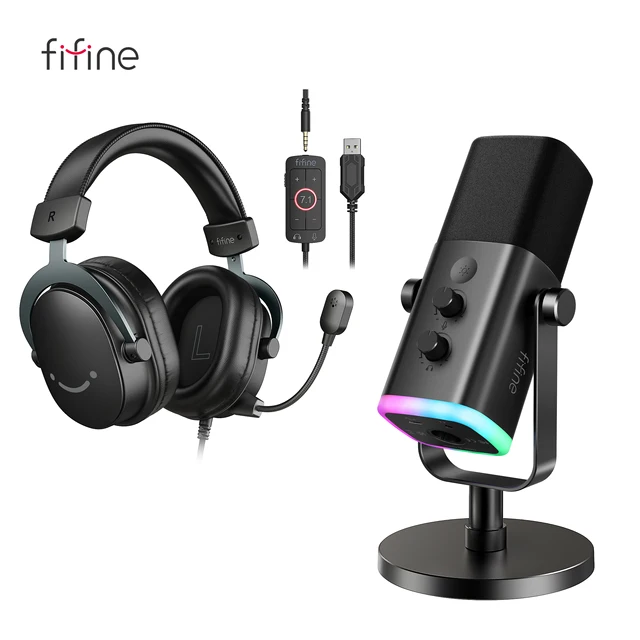 FIFINE AM8/H9 Microfone para jogos