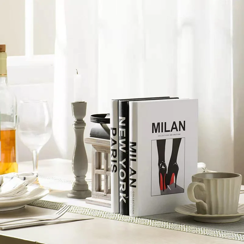 Custom Decorative Books Printing Home Hotel Decor Books Wholesales Hardcover Book