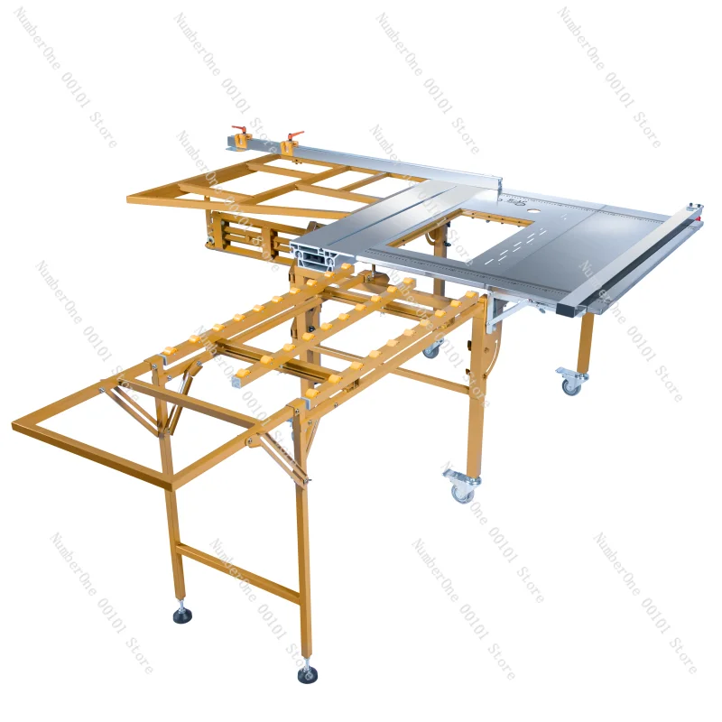 Multifunctional 220v woodworking machine miter saw and sliding table saw with router table for home use