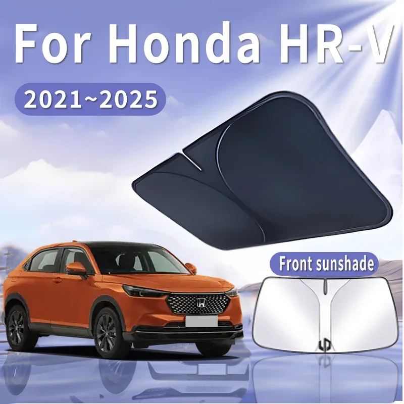

Для Honda HR-V 2021 ~ 2025 2022 складной автомобильный солнцезащитный козырек на лобовое стекло, солнцезащитный козырек, теплоизоляция, летнее охлаждение, автоаксессуары
