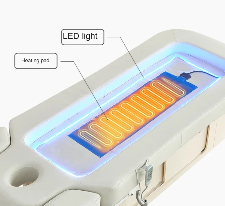 Water Bed Beauty Salon Special Spa Bed Electric Lift Colorful Light Therapy Bed Intelligent Constant Temperature Beauty