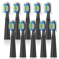 10PCS Fairywill FW-E11 E10 E6 D7S Electric Toothbrush Replacement Brush Heads,Compatible with fairywill E11 Electric Toothbrush