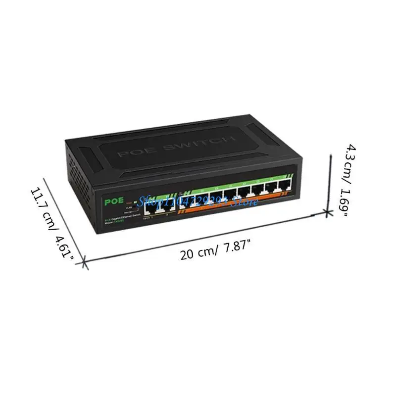 Y2GD 8 Cổng Gigabit PoE Switch +2-uplinks 1000m cung cấp năng lượng tích hợp Vlan LSolation