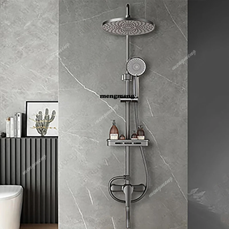 

Water Saving Shower Set High Pressurized Rain Shower System Large Waterfall Shower Head Combo Massage Spray Bathroom Accessories