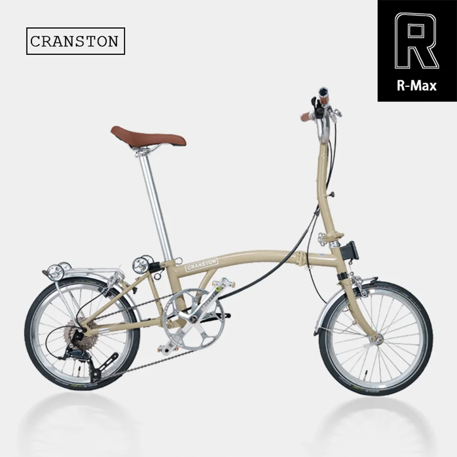 

CRANSTON Triple Fold Double C Brake 53T Crankset 16 Inch Wheel 9-speed Foldable Bicycle Cr-Mo Frame Mini Folding Bike