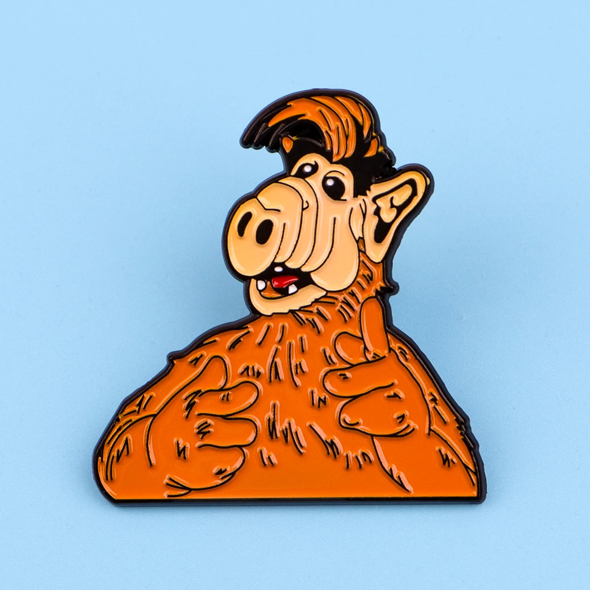 Cartoon Alien ALF Enamel Pin Afu Family Brooches Woman Men Backpack Accessories Bags Badge Fashion Lapel Jewelry Party Gift